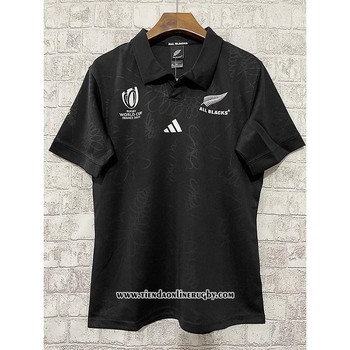 Camiseta Nueva Zelandia All Blacks Rugby 2023 World Cup Local